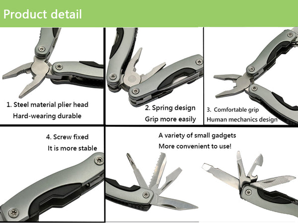 Plier Stainless Steel Multi tool Functional Plier Hand Tools Plier Screwdriver Tool Kit Combination Outdoor Multitool