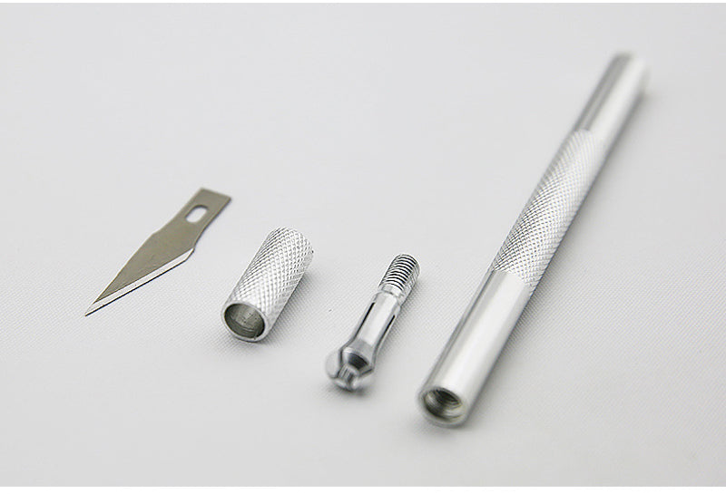 1Set 6 Blades Engraving Craft knives Non-slip Metal Scalpel Hand Tool Set Cutter Carving Multi Knife Repairing Tools