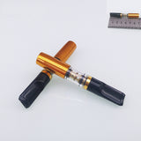 Handheld Washable Magnet Double Cigarette Holder Filter Cigarette Holder Carved Metal Smoking Pipe Mouthpiece Filter Accessories