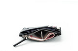 Men/Women Mini ID Card Holders Business Credit Card Holder PU Leather Slim Bank Card Case Organizer Wallet Zipper Unisex