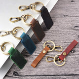 Mini Key Holder Real Cowhide Genuine Leather Keychain Pocket Housekeeper for Car Keys Organizer Clip Ring Handmade Accessories