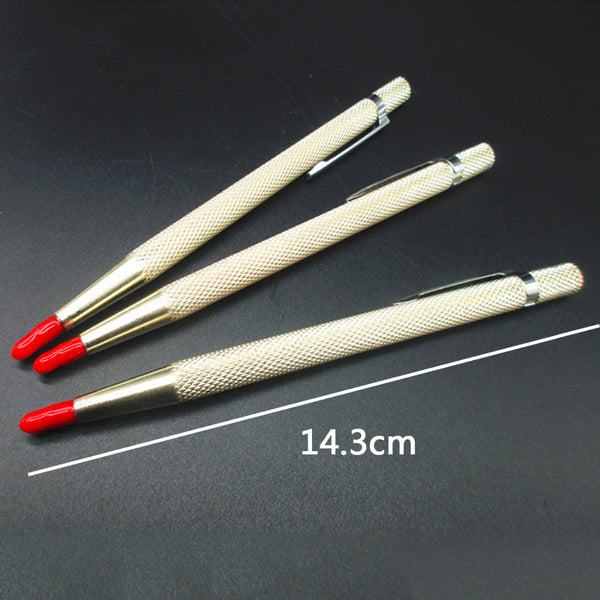 1Pc Steel Tip Scriber Pen Construction Marking Engraving Tools Ceramics Glass Metal Shell Lettering Tool 14.3cm Tip Scriber