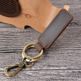 Mini Key Holder Real Cowhide Genuine Leather Keychain Pocket Housekeeper for Car Keys Organizer Clip Ring Handmade Accessories