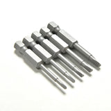 5Pcs/Set Anti Slip Magnetic Triangle Head Screwdriver Bit 1/4" S2 Steel Hex Shank Electric Power Tool Accessories 50mm