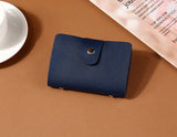 New PU Leather Function 24 Bits Card Case Business Card Holder Men Women Credit Passport Card Bag ID Passport Cover Card Wallet