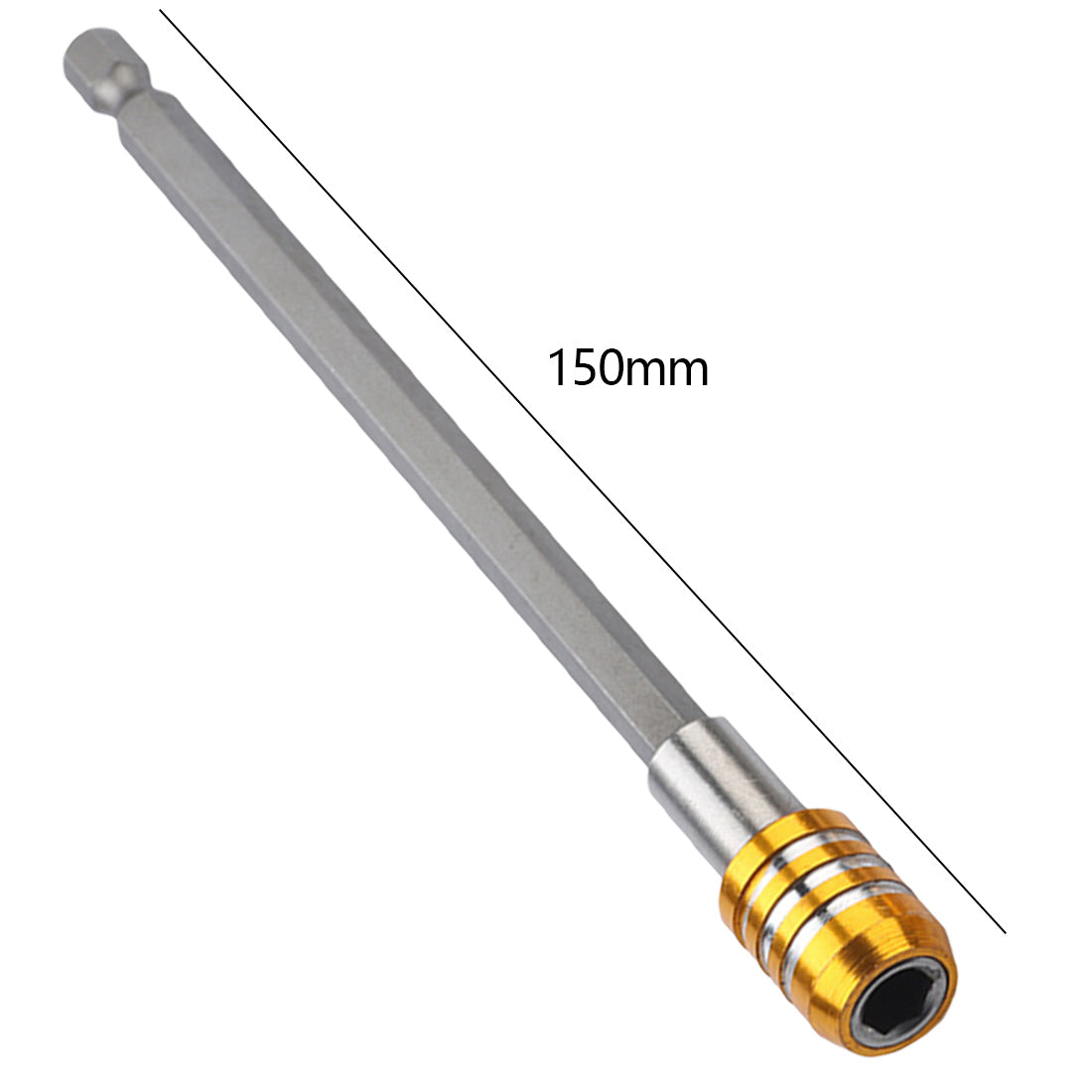 1/4" Hex Shank Drill Bit Holders Quick Release Magnetic Screwdriver Bit Holder 60mm/100mm/150mm Main image
