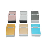 Personality Creative Aluminum Smoking Cigarette Case Men Cigar Tobacco Holder Pocket cigarette Box Storage Container Man Gift