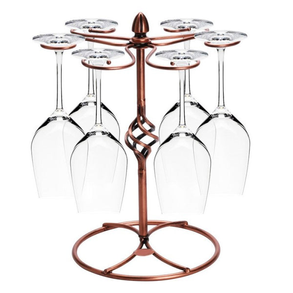 Creative Metal Wine Rack Hanging Wine Glass Holder Bar Stand Bracket Display Stand Bracket Decor