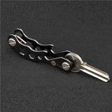 Aluminum Metallic EDC Key Wallets Men Key Holder Smart Housekeeper New Design Keys Organizer Key Chain Clip Bottle Opener