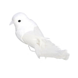 2PCS/lot Cute Artificial Feather Birds Bundled Foam Pigeons with Claw Photo Props Home Decoration