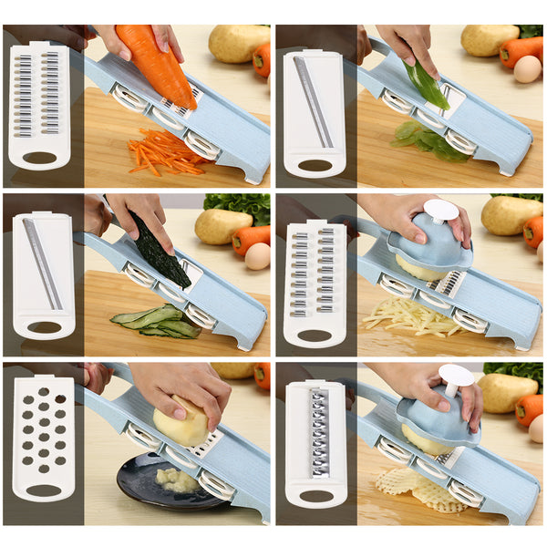 Manual Vegetable Cutter Stainless Steel Blade Mandoline Slicer Cheese Grater Carrot Potato Peeler Vegetable Slicer dicer kitchen