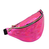New Fanny Pack Multi-function Steam Punk Leg Fashion  Chest Bag Reflective Laser Shoulder Bag Women's Belt Waist Bag Pochete