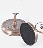 Nordic Style Goblet Holder Wine Cup Rack Red Wine Glass Cup Standing with 6 Hooks Stainless Steel Hanging Drinking Glasses Rack