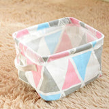 DIY Desktop Storage Basket Sundries Underwear Toy Storage Box Cosmetic Book Organizer Stationery Container Laundry Basket