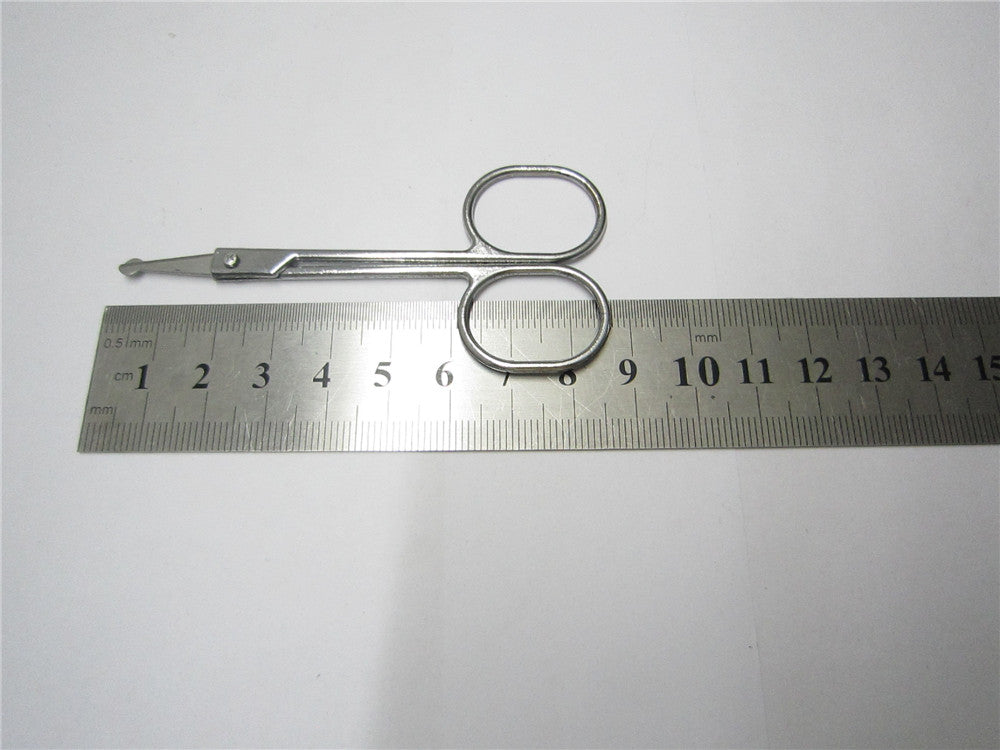 Stainless Steel Beauty Mini Small Bend blade Eyebrow Eyelash scissor Trimmer Makeup Cosmetic Tool shear trim manicure Main image