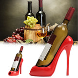 Resin High Heel Shoe Shaped Wine Bottle Holder Stylish Wine Shelf Rack Wedding Party Gift Home Kitchen Bar Accessories
