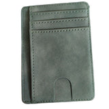 Slim Rfid Blocking Leather Wallet Credit Id Card Holder Purse Money Clip Card Case Passport Cover Business Card Holder Tarjetero