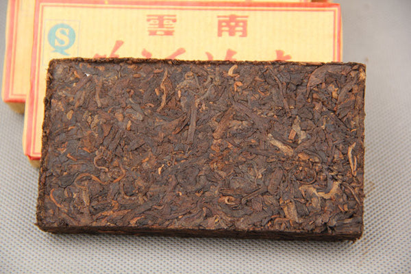 TemuTea 100g Pu'er Tea Brick Made In China Ripe Pu er Tea Older Puer Tea Ancestor Antique Tea