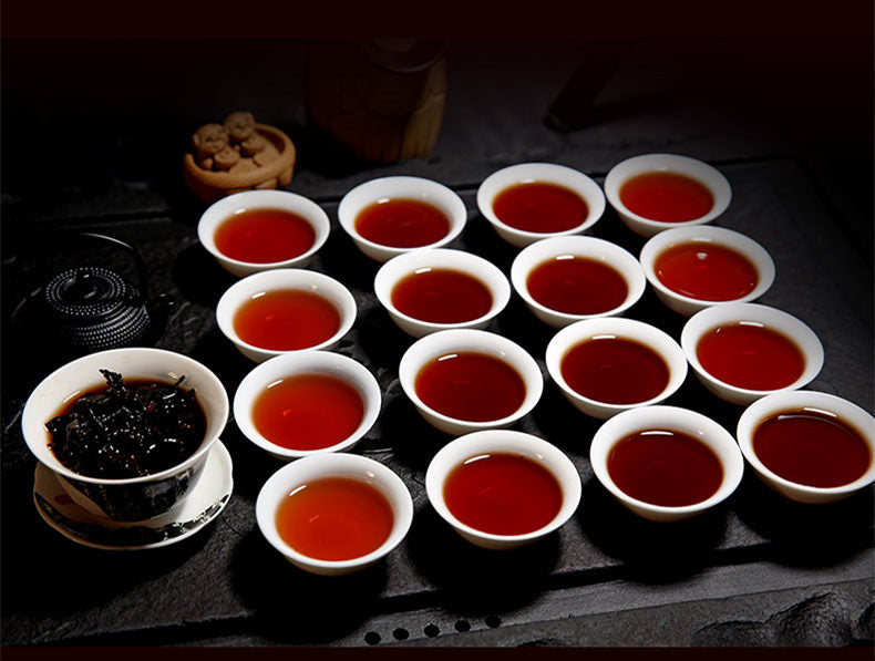 TemuTea Pu-erh Tea 357g Yunnan Old Pu Erh Seven Cake Cooked Ripe Aged Puer Old Tea Tree