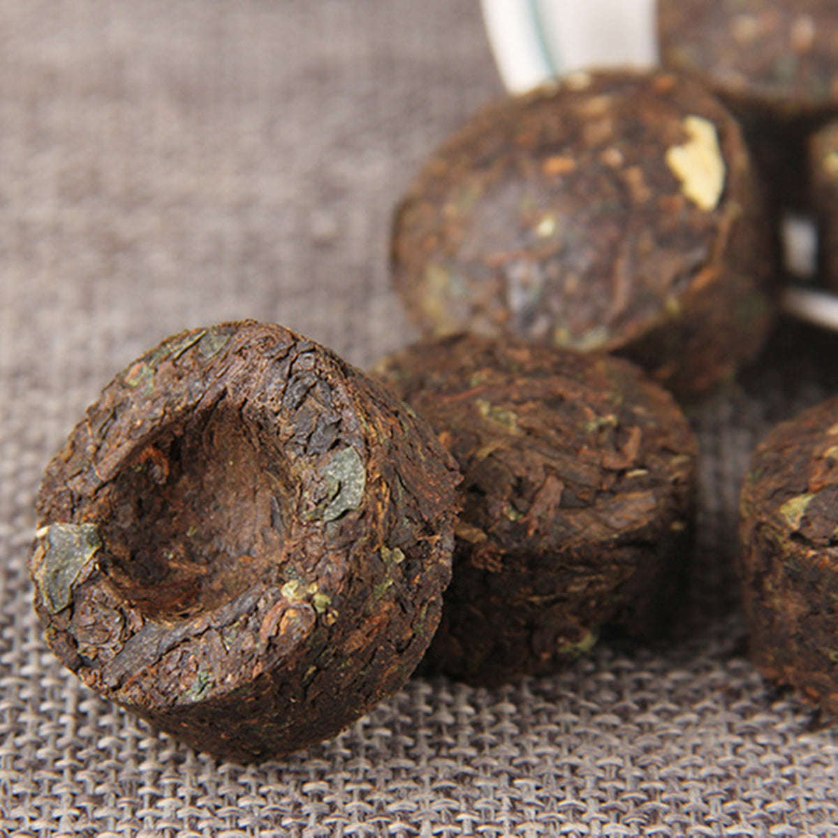 TemuTea 100g Yunnan Puerh Tea Glutinous Rice Flavor Puer Tuocha Black Tea Ripe Pu Er Tea
