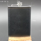 High Quality Stainless Steel 9 Oz Hip Flask Leather Whiskey Wine Bottle Retro Engraving Alcohol Pocket Flagon With Box Gifts