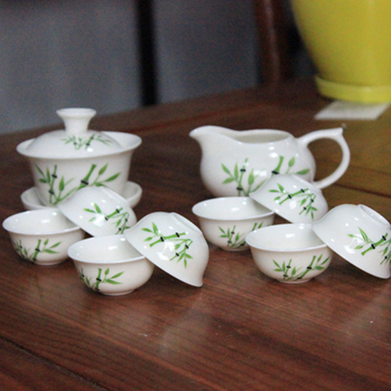 CJ189 Chinese Kung Fu Tea Set Drinkware Purple Clay ceramic Binglie include Tea pot Cup, Tureen Infuser Tea Tray Chahai