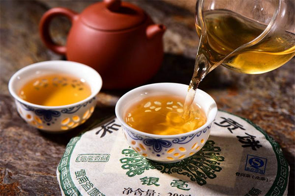 TemuTea 200g Chinese Yunnan Brown Yin Hao Puer Raw Tea Cake Puerh Tea Puer Tea Green Food