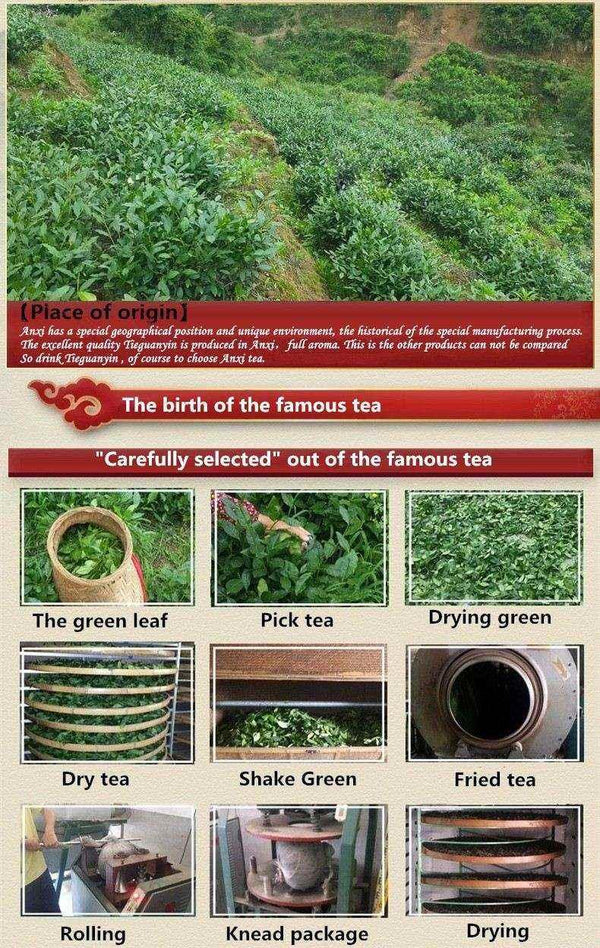 TemuTea 10 bags Iron Cans Gift Packing TiKuanYin Green Tea Tie Guan Yin Tea ANXI Oolong Tea