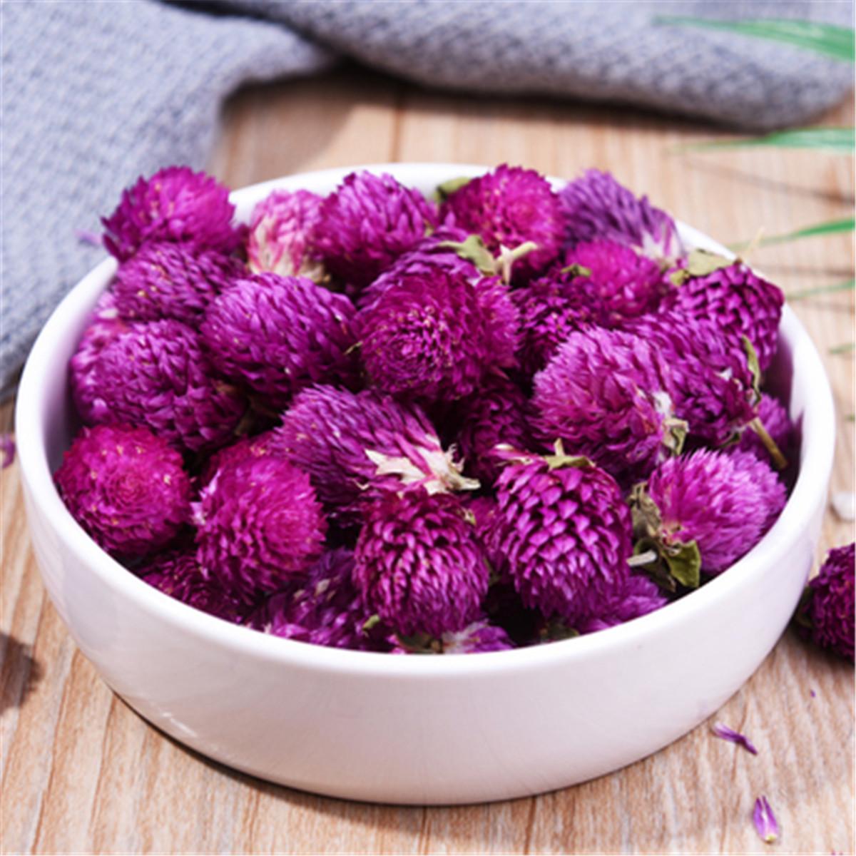 Flos Gomphrena Globosa Flower Tea Herbal Tea Healthy Tea Drink Food Qian Ri Hong