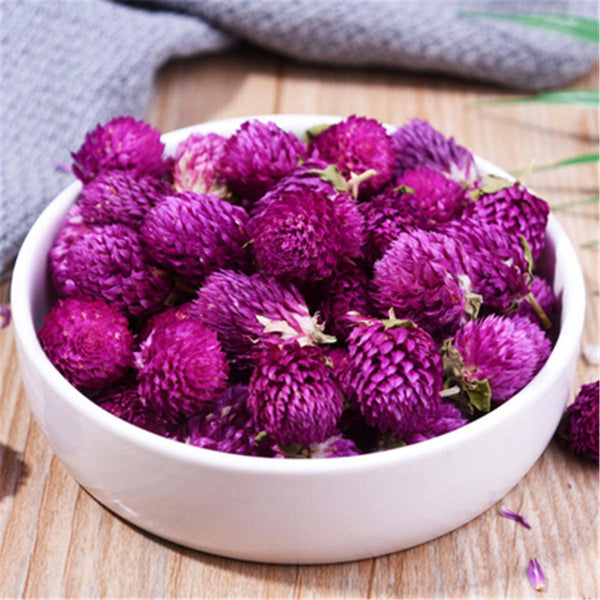 Flos Gomphrena Globosa Flower Tea Herbal Tea Healthy Tea Drink Food Qian Ri Hong
