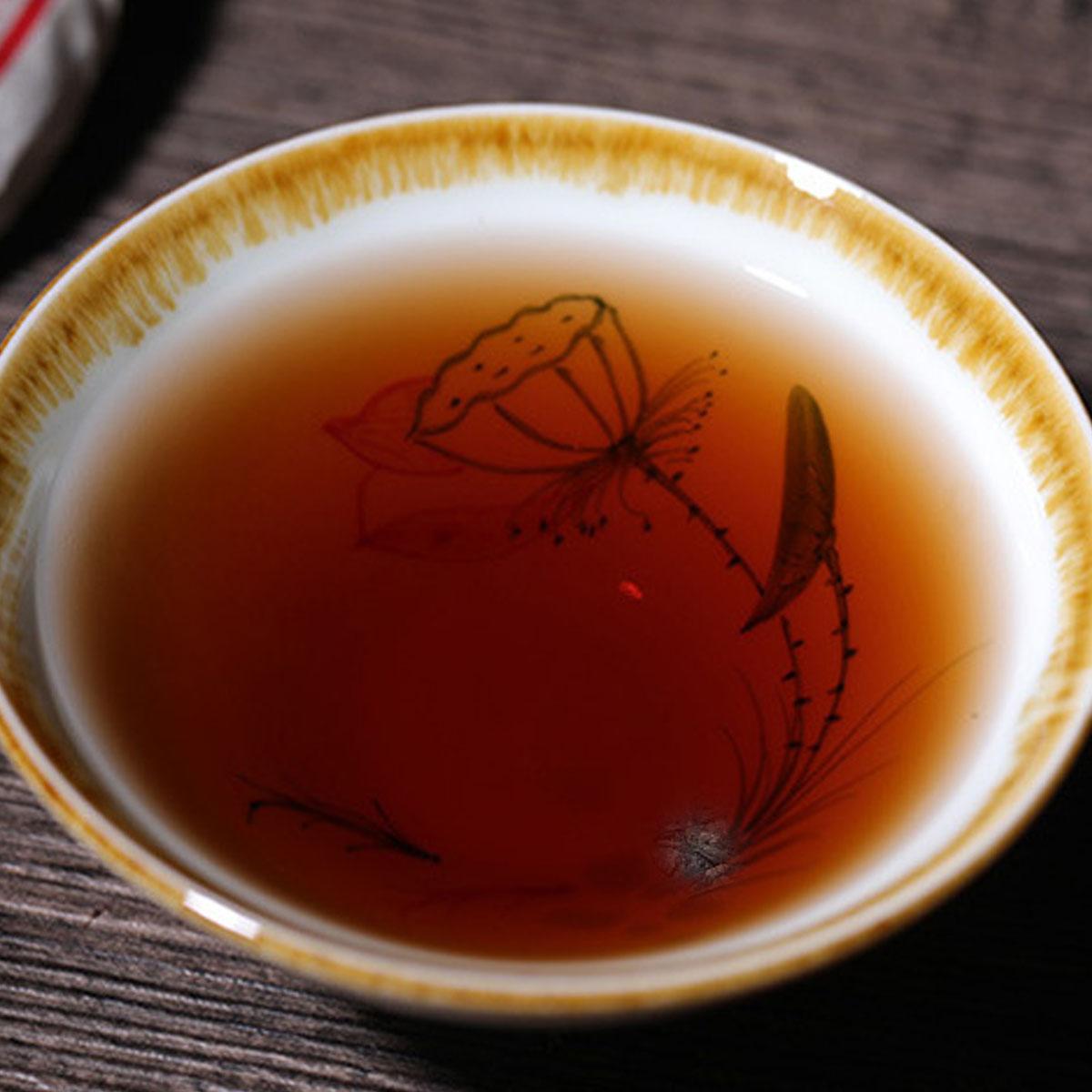 Puerh tea Cooked Tea Cake Black Tea   Seven Sons tea  Old Brown Tree Yunnan 357g