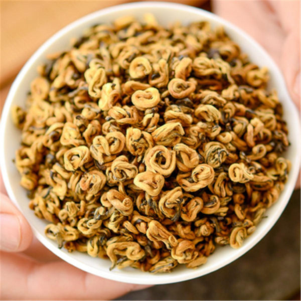 Yunnan Golden Snail Buds "JingLuoYa" Dian Hong Black Tea Chinese Tea Loose Leaf