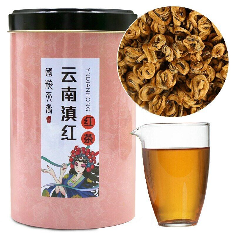 Fengqing Dian Hong Huang Jin Luo Golden Dianhong Yunnan Balck Tea 250g/can
