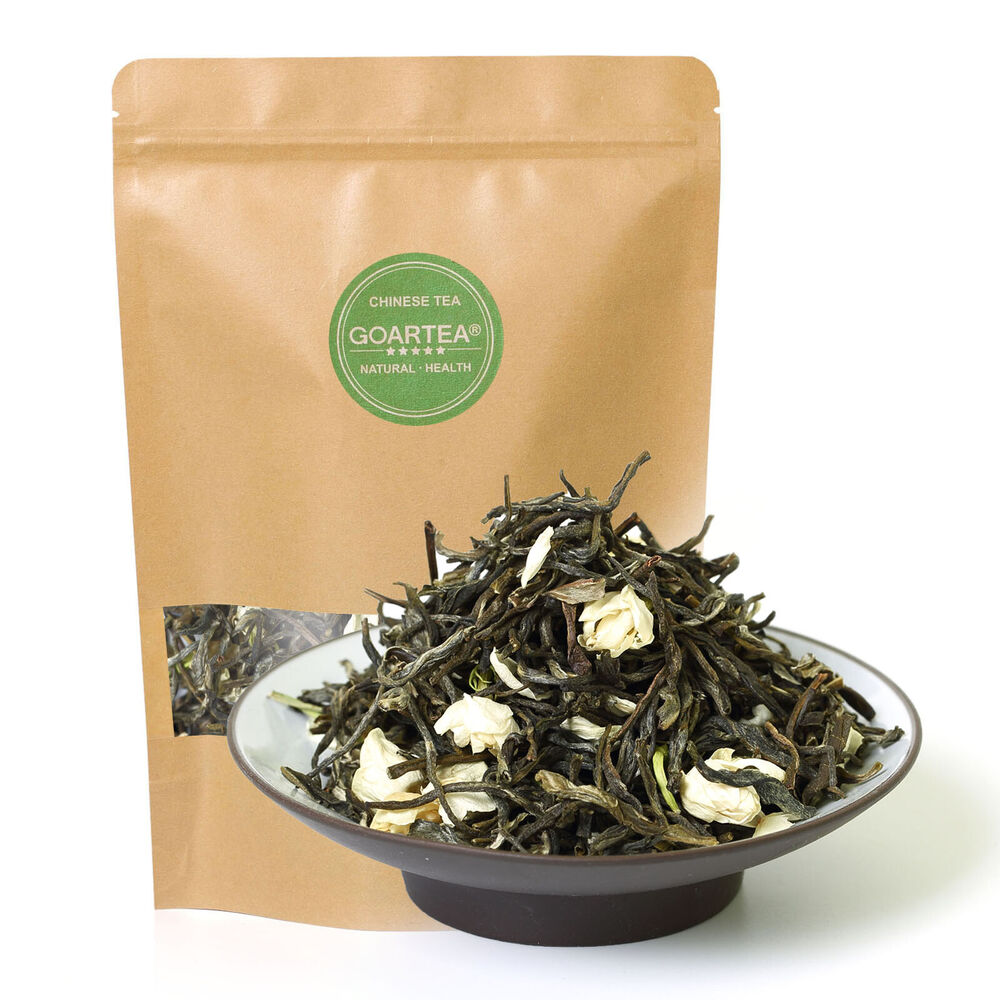 HELLOYOUNG Premium Fujian Jasmine Silver Green Tea Chinese Loose Leaf YinHao Tip Main image