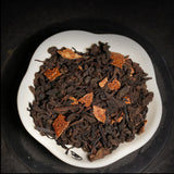 Yunnan Small Puerh Tea Cake Tangerine Peel Pu'er Tea Chinese Puer Black Tea 500g