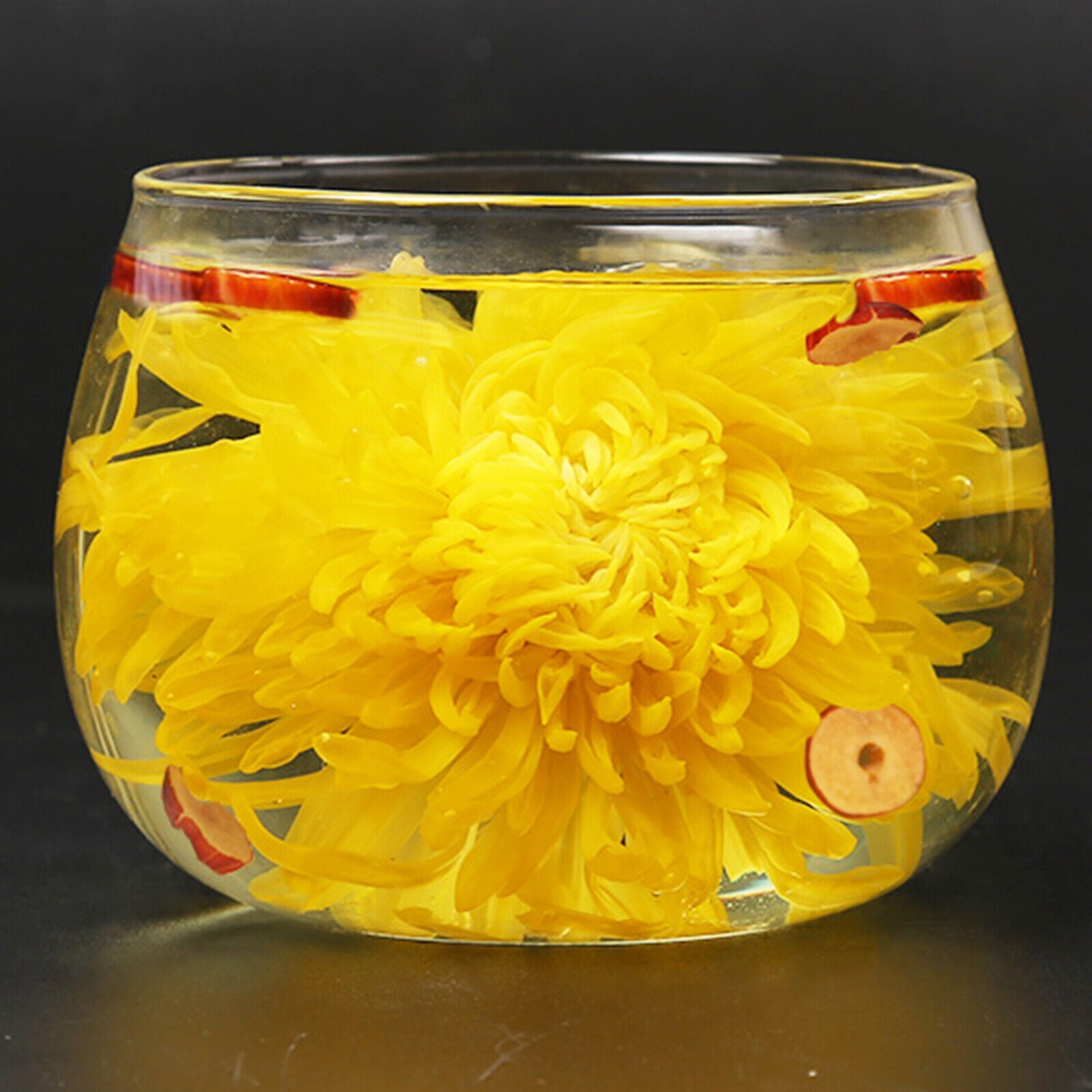 Jin Si Huang Ju Fragrant Flowers Herbal Tea Organic Golden Chrysanthemum Tea Main image