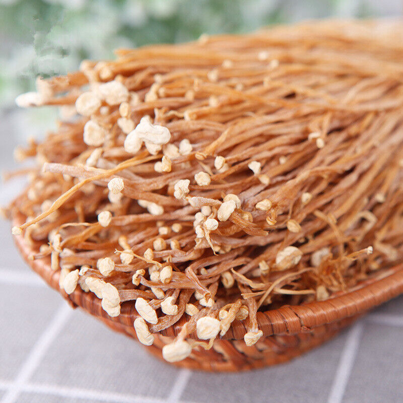 Chinese Flammulina Velutipes Dried Ecology Enokitake Enoki Mushroom 50g-500g Secondary image