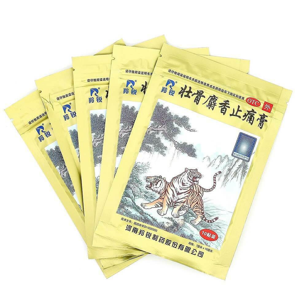Ling Rui Zhuang Gu She Xiang Zhi Tong Gao 10pcs/bag 5 Bags 羚锐壮骨麝香止痛膏1袋10片 5袋装 Main image
