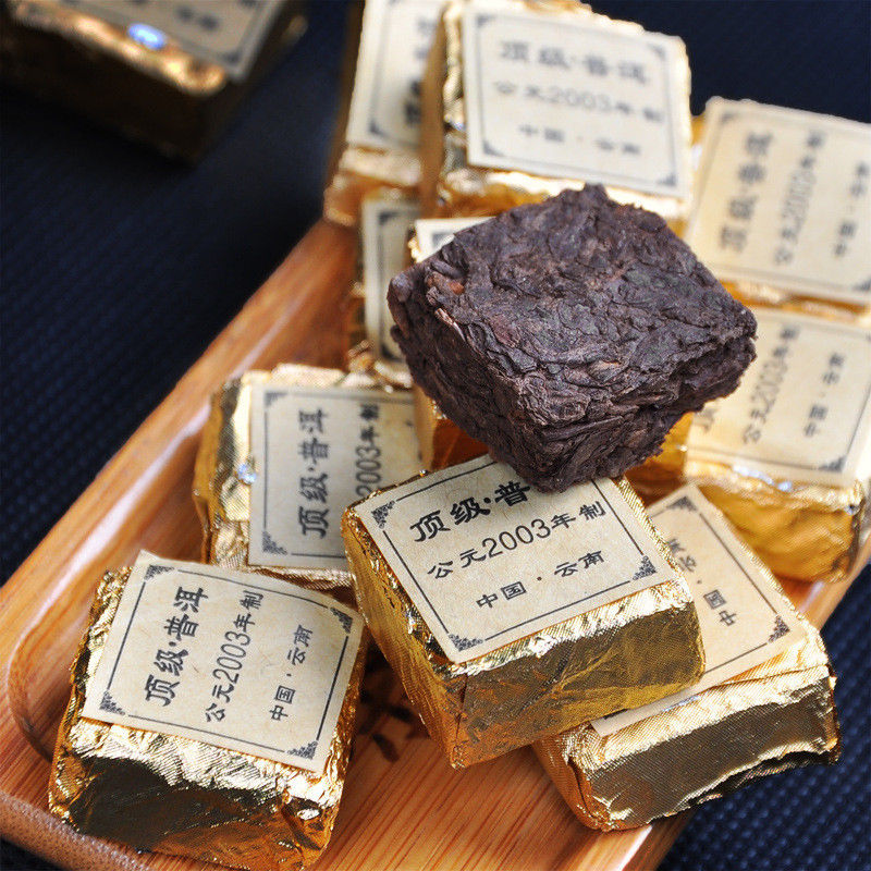 TemuTea 100g Puer tea health care pu er tea pu erh compressed pu'er brick organic Secondary image