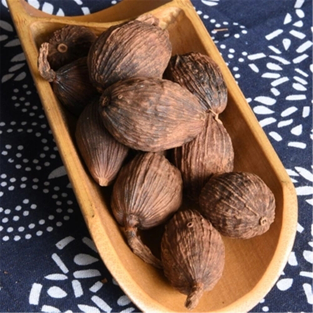 Sha Ren Chinese Herb Natural Dried Amomum Costatum Black Cardamom Tsaoko 250g 草果 Main image