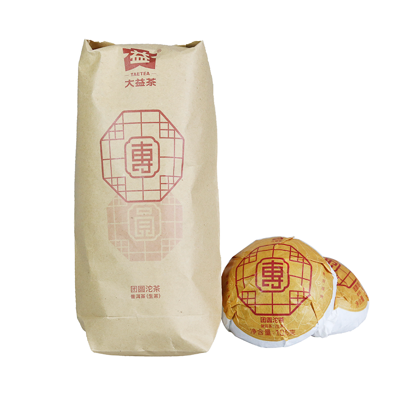 Cha TAETEA Reunion Tuocha 1901 MengHai Dayi Puer Ancient Tree Puerh Tea 500g Secondary image