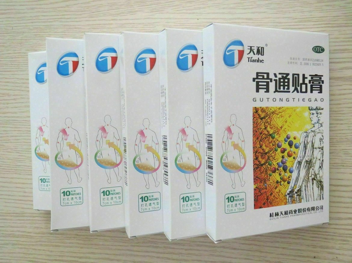 天和骨痛贴膏 6盒 Tian He Gu Tong Tie Gao Tianhe Gutongtiegao 6 Boxes Main image