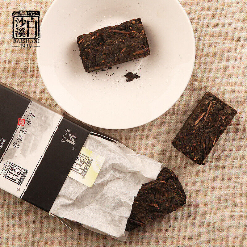 Healthy Drink Instant Assorted Black Tea Brick Anhua Fu Cha Dark Tea 240g