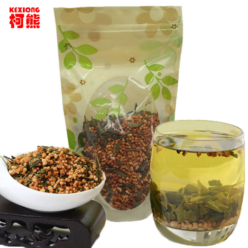 Premium Brown Rice Green Tea Genmaicha Sencha with The Rice High Quality 100g