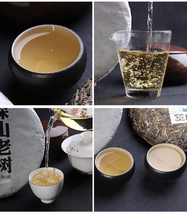 Chinese Haiwan Shen Pu'er Tea Batch 181 Shen Shan Lao Shu Raw Puer Tea 500g