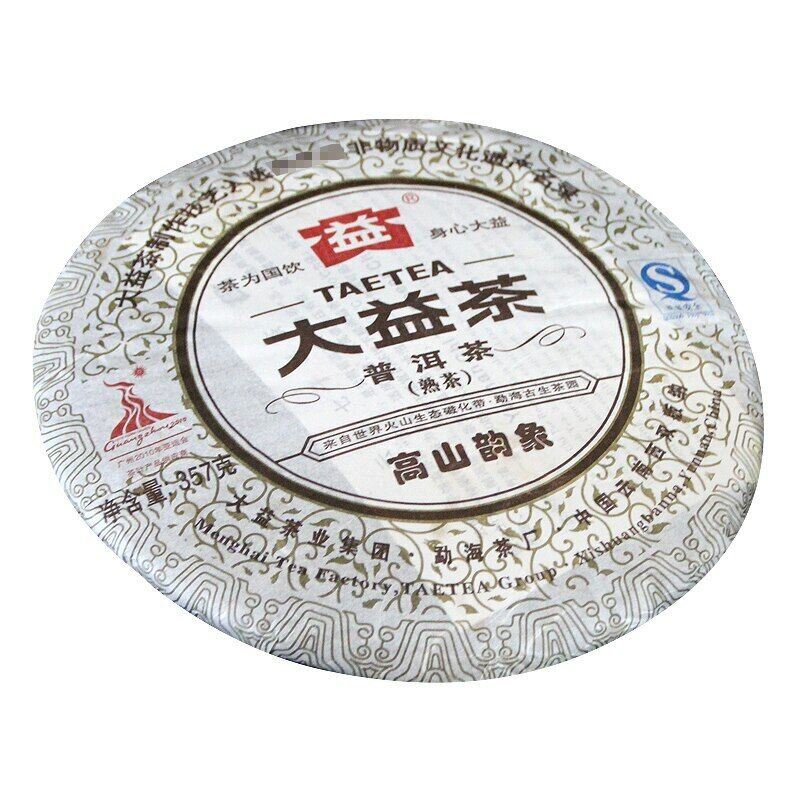 TAETEA Gao Shan Yun Xiang Puer Tea Batch 001 Top-grade Dayi Ripe Puer Tea 357g