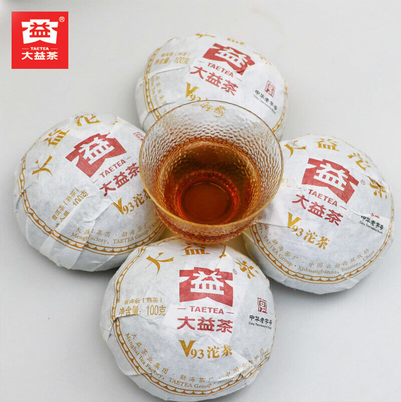 Ripe Pu'er Tuo Tea TAETEA CV93 Pu'er Tuocha Chinese Yunnan Ancient Tree 100g Main image