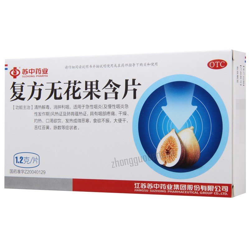 Suzhong Fufang Wuhuaguo Hanpian 苏中复方无花果含片 Secondary image