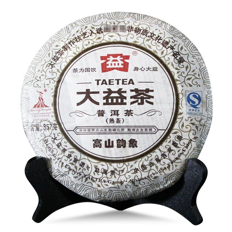 TAETEA Gao Shan Yun Xiang Puer Tea Batch 001 Top-grade Dayi Ripe Puer Tea 357g Secondary image