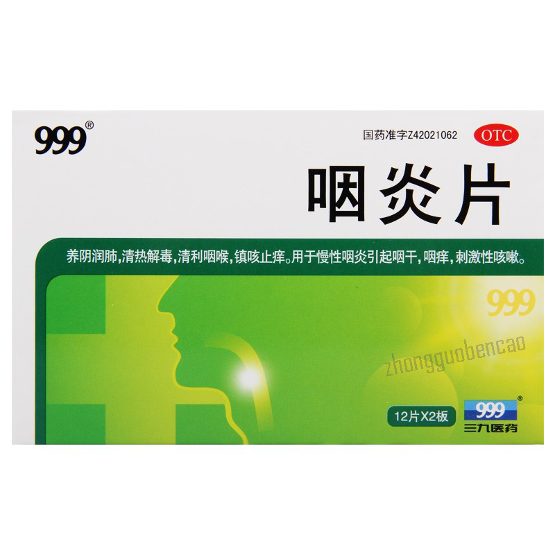 三九咽炎片 999 Yanyanpian Secondary image